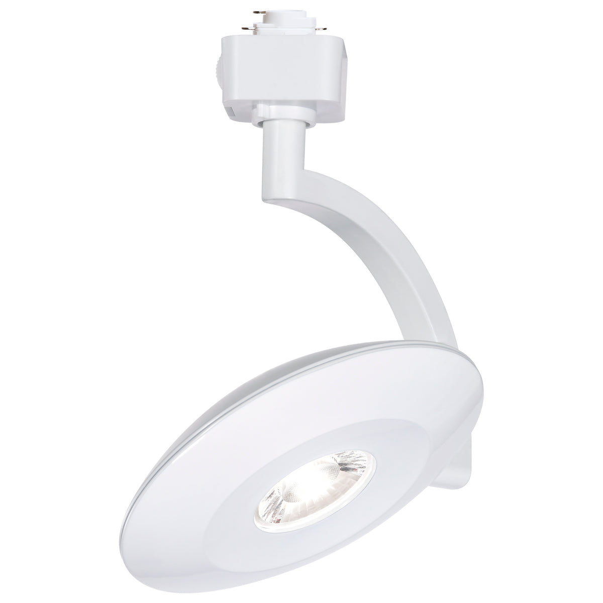 Orb - 12 Watt LED H-Style Track Head - 3000K/4000K/5000K CCT Selectable - 24 Degree Beam Angle - White Finish - 120 Volt - H-Style