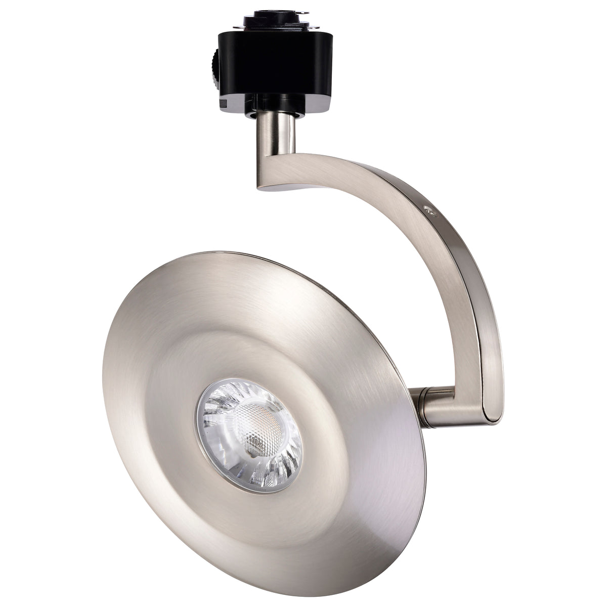 Orb - 12 Watt LED H-Style Track Head - 3000K/4000K/5000K Selectable - 24 Degree Beam Angle - Brushed Nickel Finish - 120 Volt