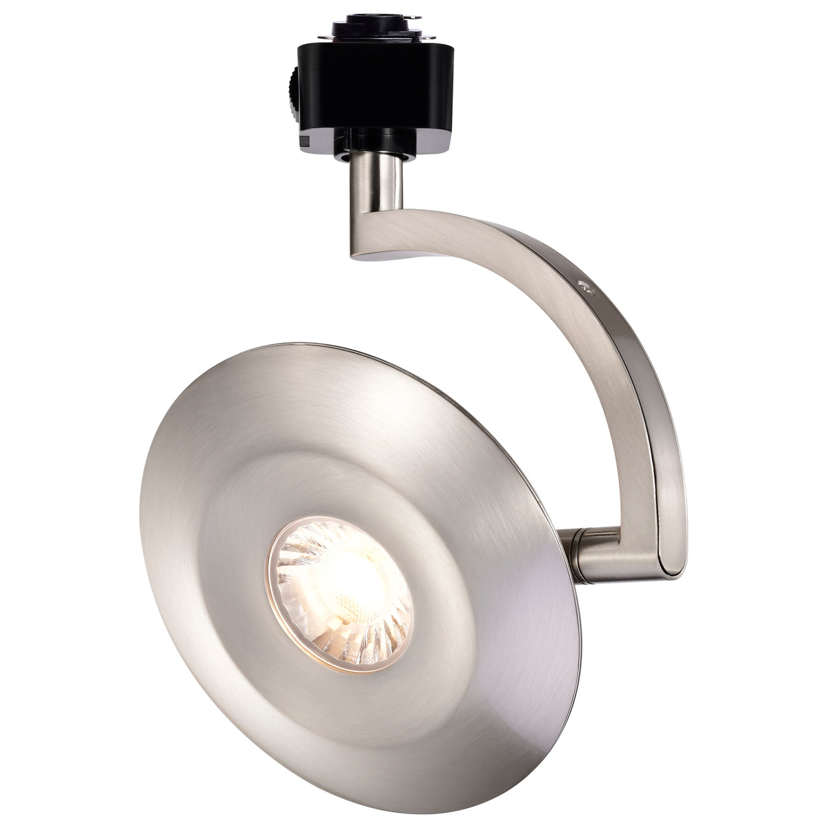 Orb - 12 Watt LED H-Style Track Head - 3000K/4000K/5000K CCT Selectable - 24 Degree Beam Angle - Brushed Nickel Finish - 120 Volt - H-Style