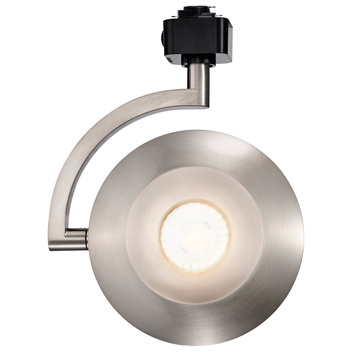 Orb - 12 Watt LED H-Style Track Head - 3000K/4000K/5000K CCT Selectable - 24 Degree Beam Angle - Brushed Nickel Finish - 120 Volt - H-Style