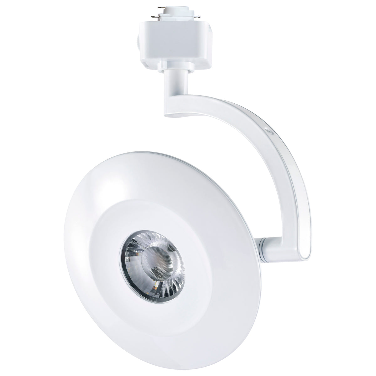 Orb - 12 Watt LED H-Style Track Head - 3000K/4000K/5000K Selectable - 36 Degree Beam Angle - White Finish - 120 Volt