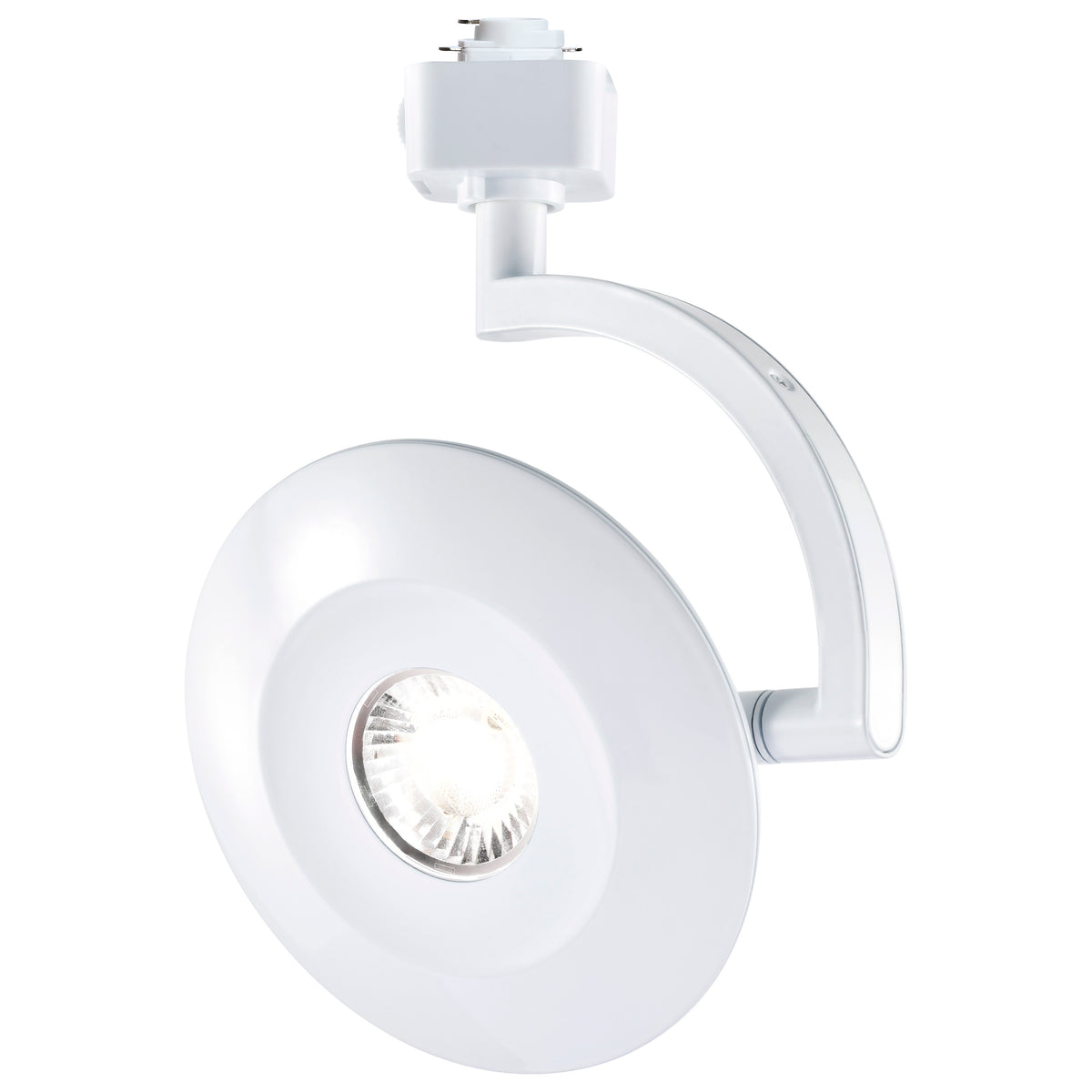 Orb - 12 Watt LED H-Style Track Head - 3000K/4000K/5000K CCT Selectable - 36 Degree Beam Angle - White Finish - 120 Volt - H-Style