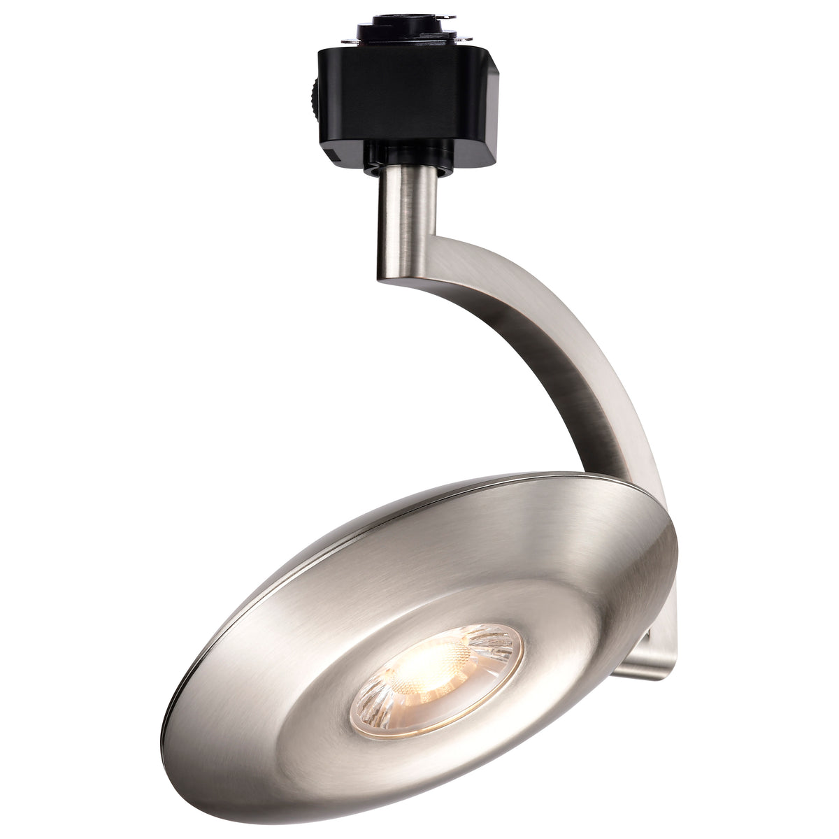 Orb - 12 Watt LED H-Style Track Head - 3000K/4000K/5000K CCT Selectable - 36 Degree Beam Angle - Brushed Nickel Finish - 120 Volt - H-Style