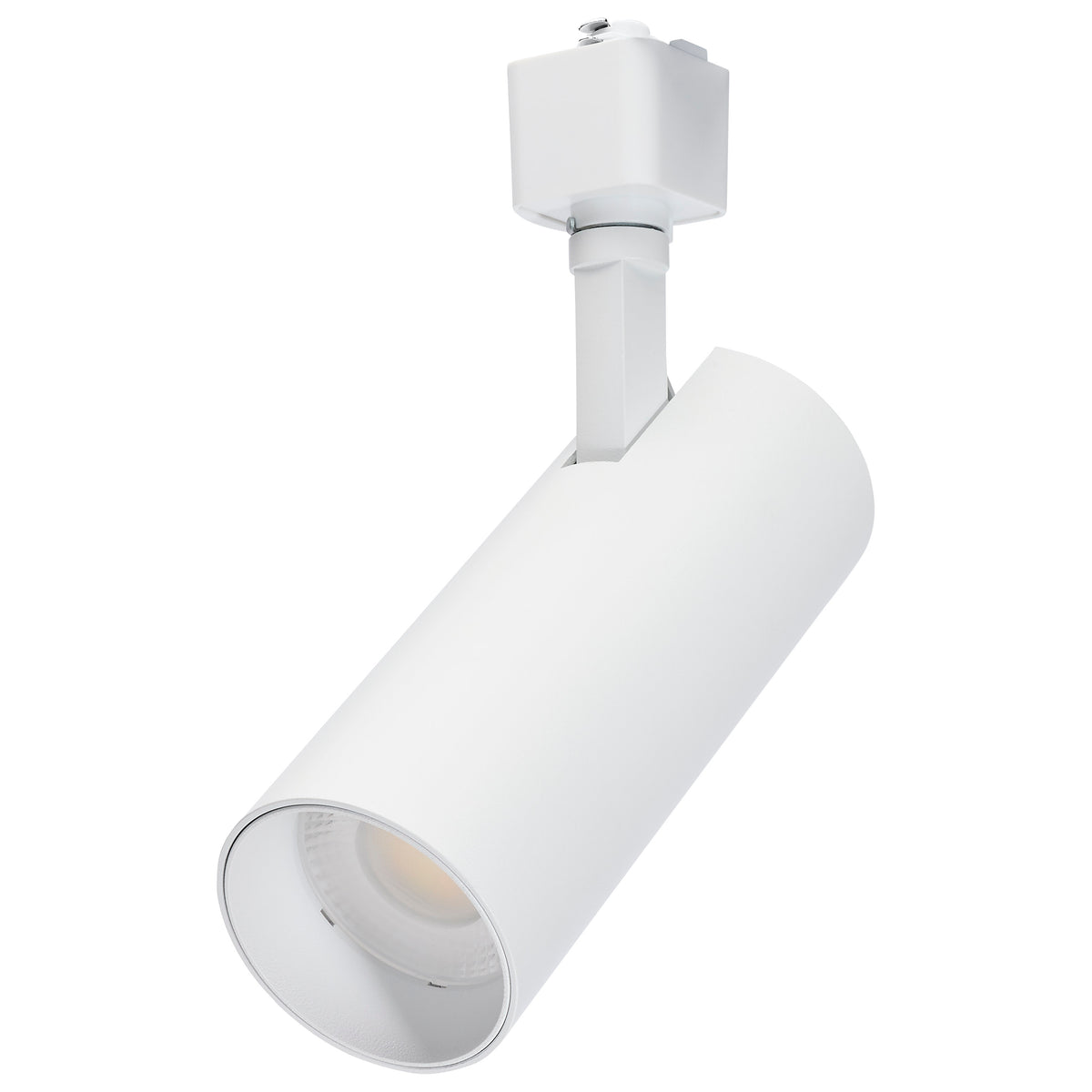 20 Watt LED Track Head - 36 Degree Beam Spread - 5 Selectable - Matte White Finish - H-Style bulb or fixture view