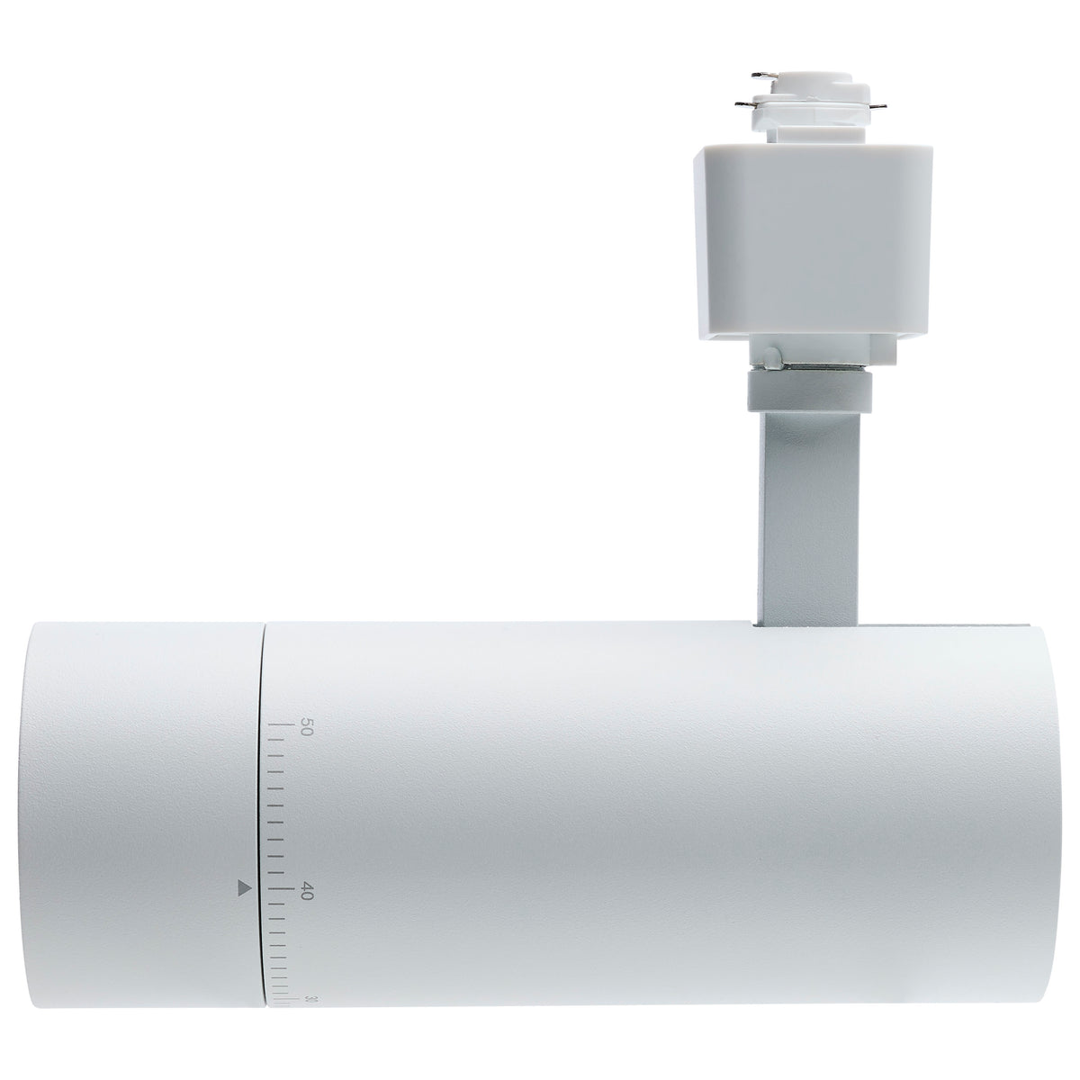15 Watt LED Track Head - 20 to 50 Degree Adjustable Beam Spread - CCT Selectable - Matte White Finish - H-Style