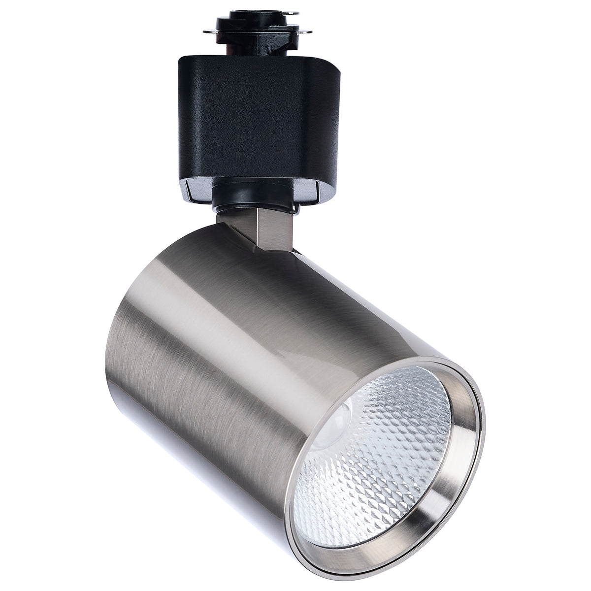 8 Watt LED Track Head - 2700K/3000K/3500K/4000K/5000K CCT Selectable - Dim to Warm - H Style - 48 Degree Beam Angle - 120 Volt - Brushed Nickel - Round