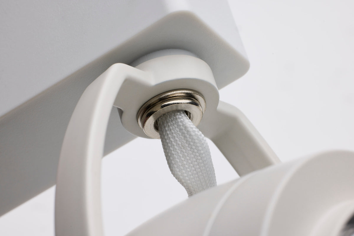 12 Watt LED Track Head - Starfish EnabLED - Pinch Back - White Finish - 120 Volt - RGBTW - H-Style