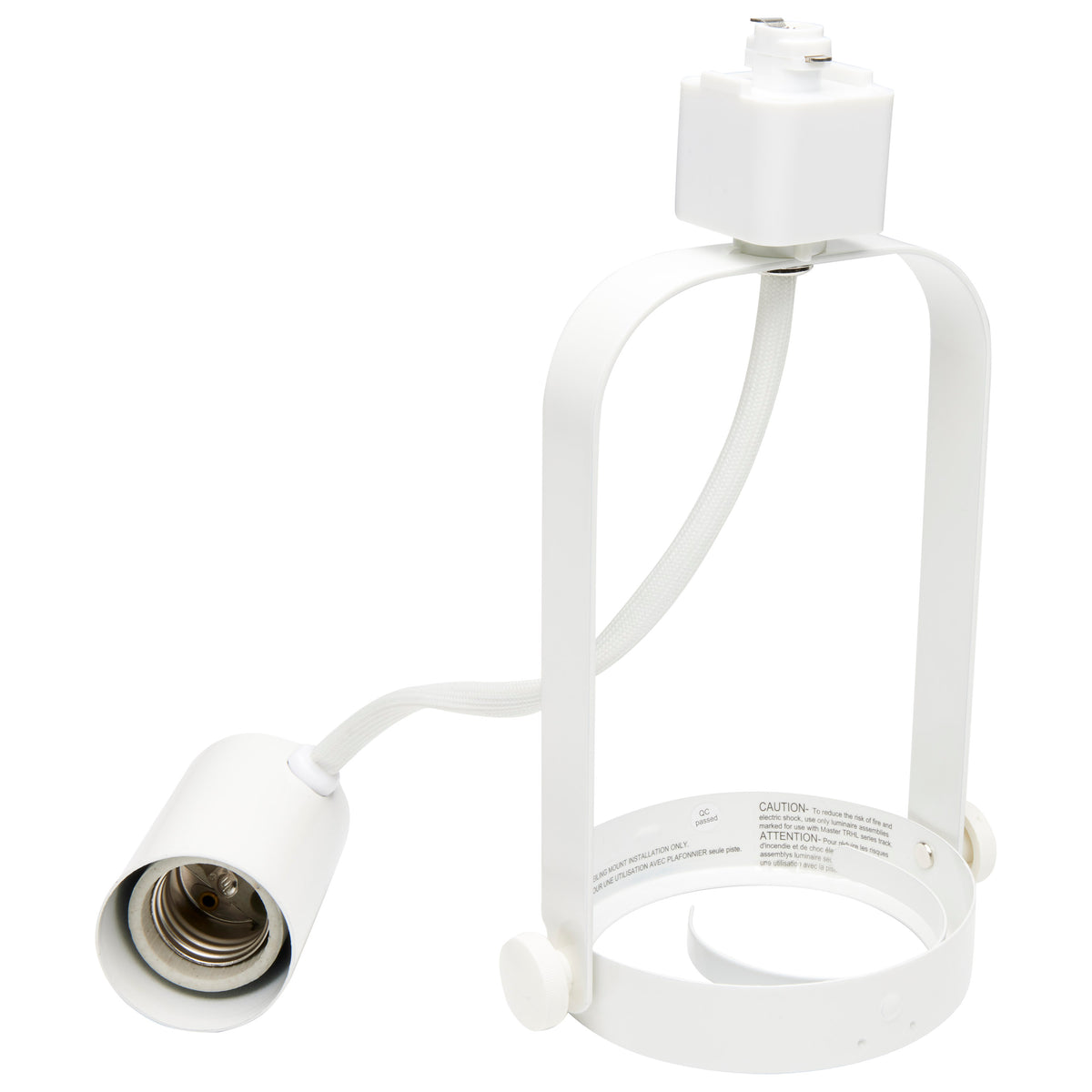 3 Light - PAR30 - Gimbal Ring Track Kit - 4 foot Track - White - H-Style