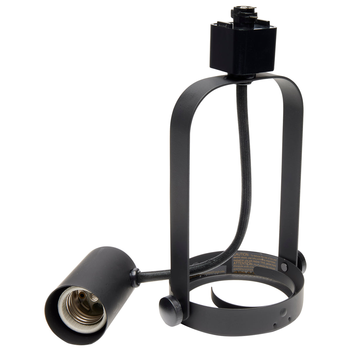 3 Light - PAR30 - Gimbal Ring Track Kit - 4 foot Track - Black - H-Style
