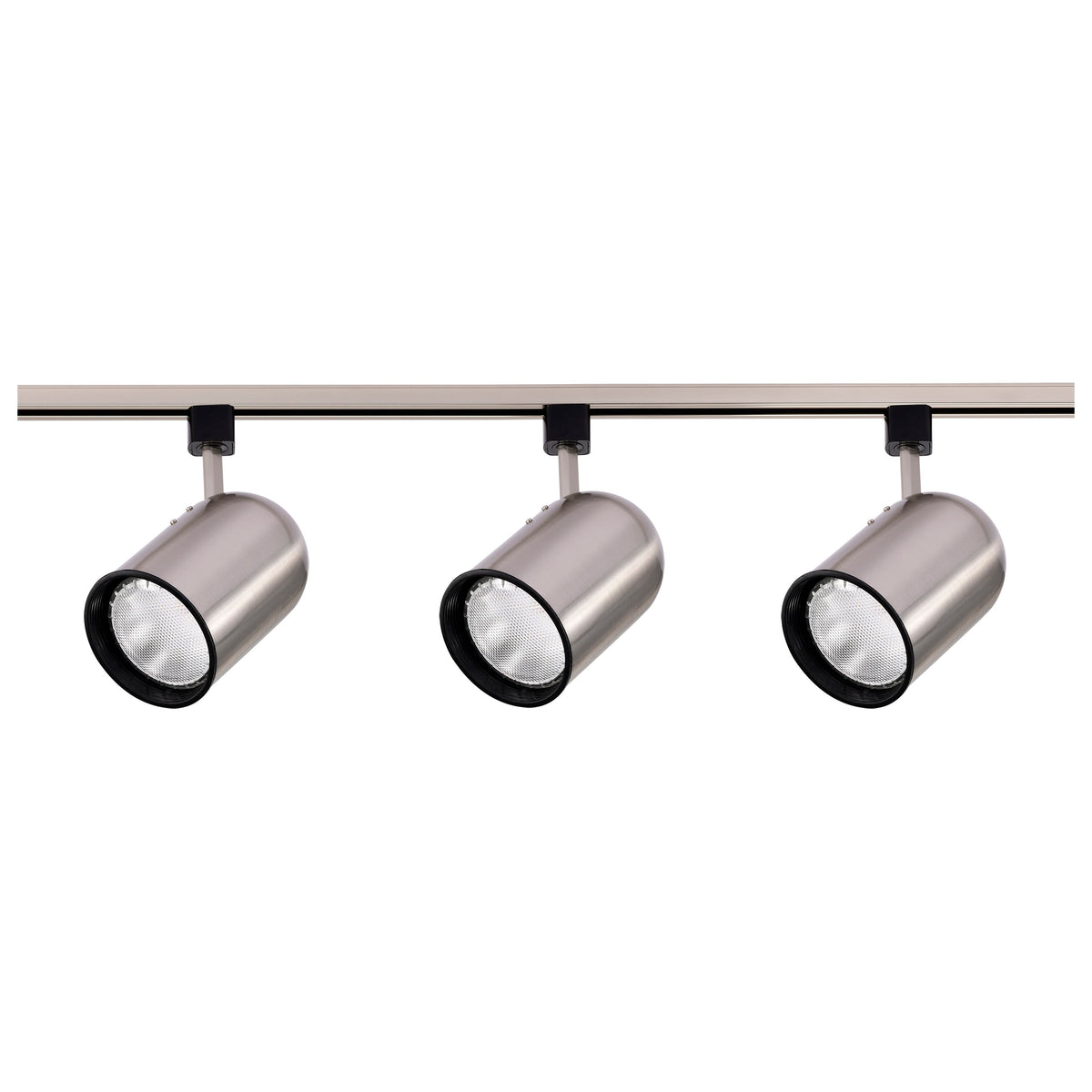 3 Light - R30 - Bullet Cylinder Track Kit - 4 foot Track - Brushed Nickel - H-Style