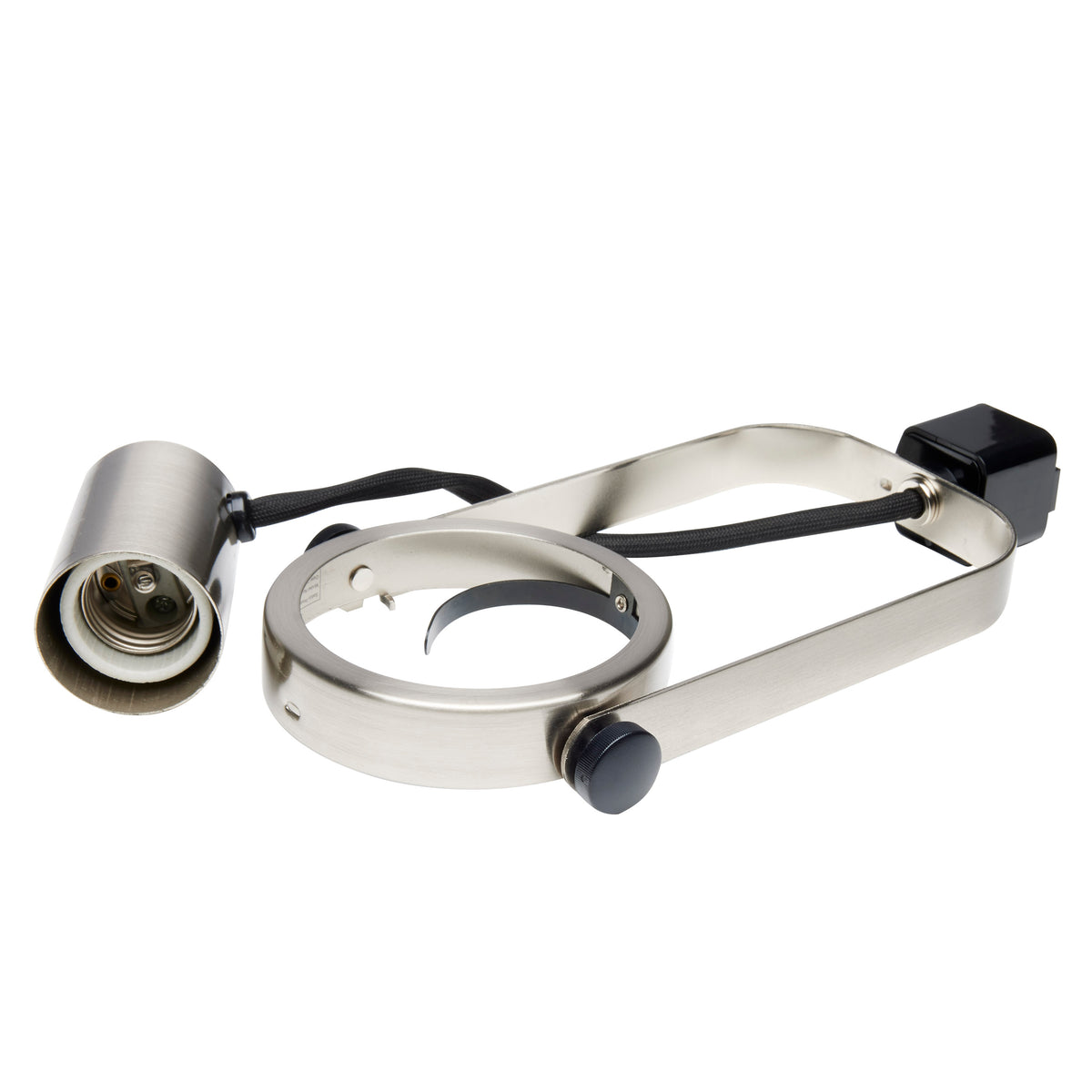 3 Light - PAR30 - Gimbal Ring Track Kit - 4 foot Track - Brushed Nickel - H-Style