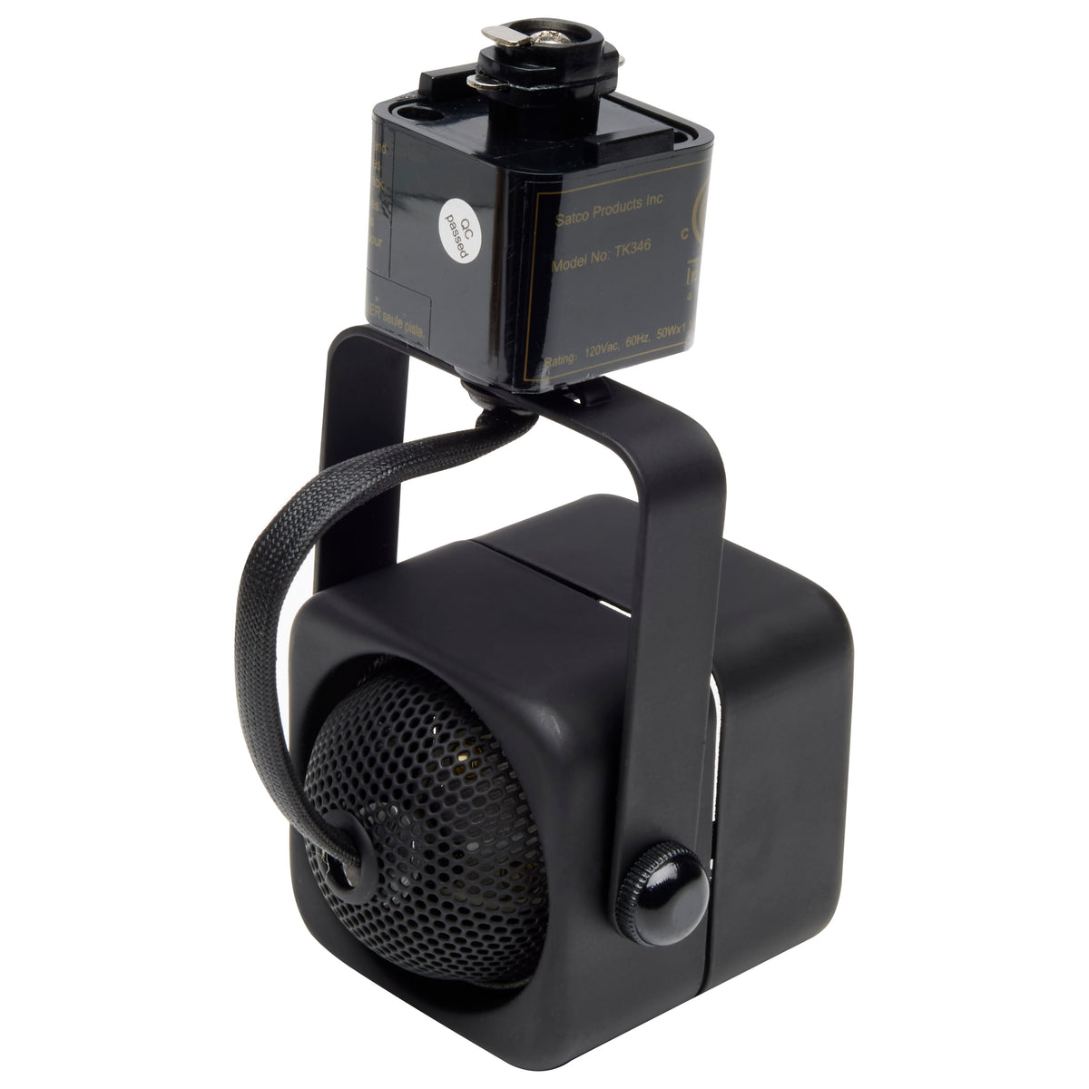 3 Light - MR16 - Square Track Kit - 4 foot Track - Line Voltage - Black - H-Style
