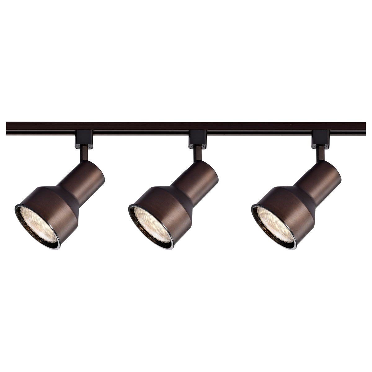 3 Light - R30 - Step Cylinder Track Kit - 4 foot Track - Russet Bronze - H-Style