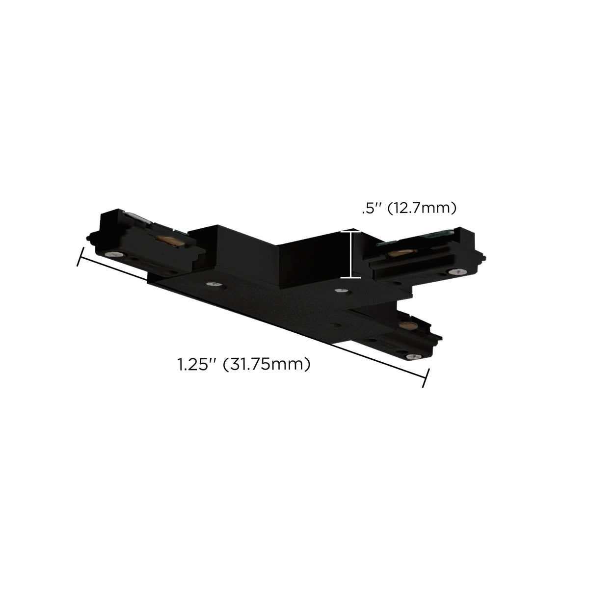 T-Connector - T-Joiner - Traditional Style - Black Finish - H-Style