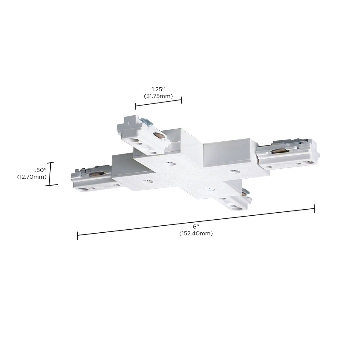 X Connector - White X Joiner - Traditional Style - White Finish - H-Style