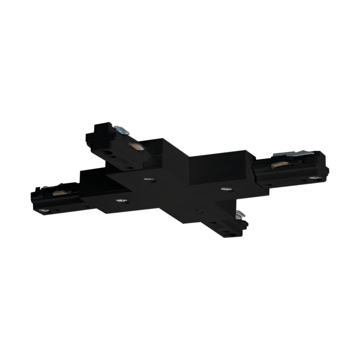 X Connector - Black X Joiner - Traditional Style - Black Finish - H-Style for track lighting