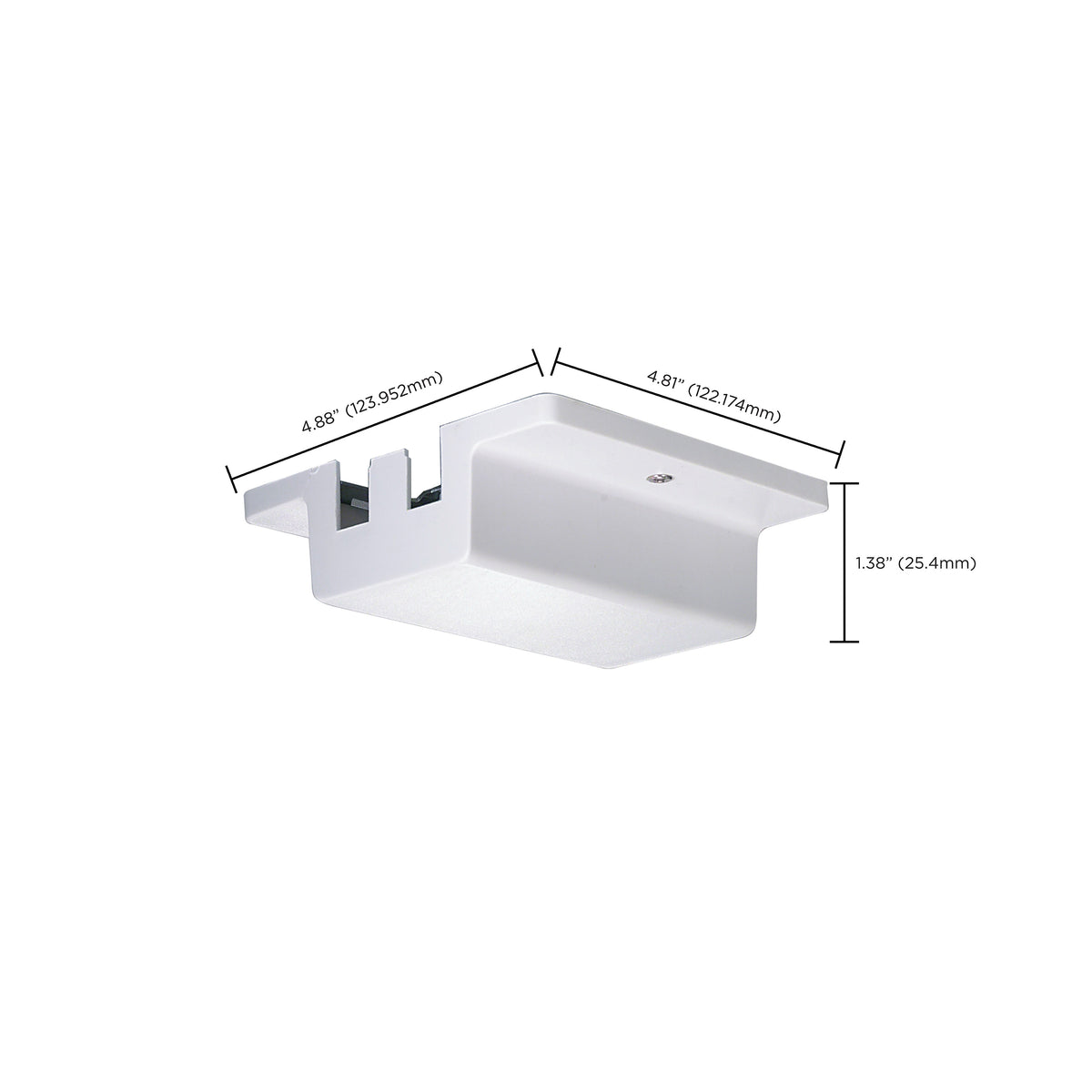 Floating Canopy - White Finish - Carded - H-Style