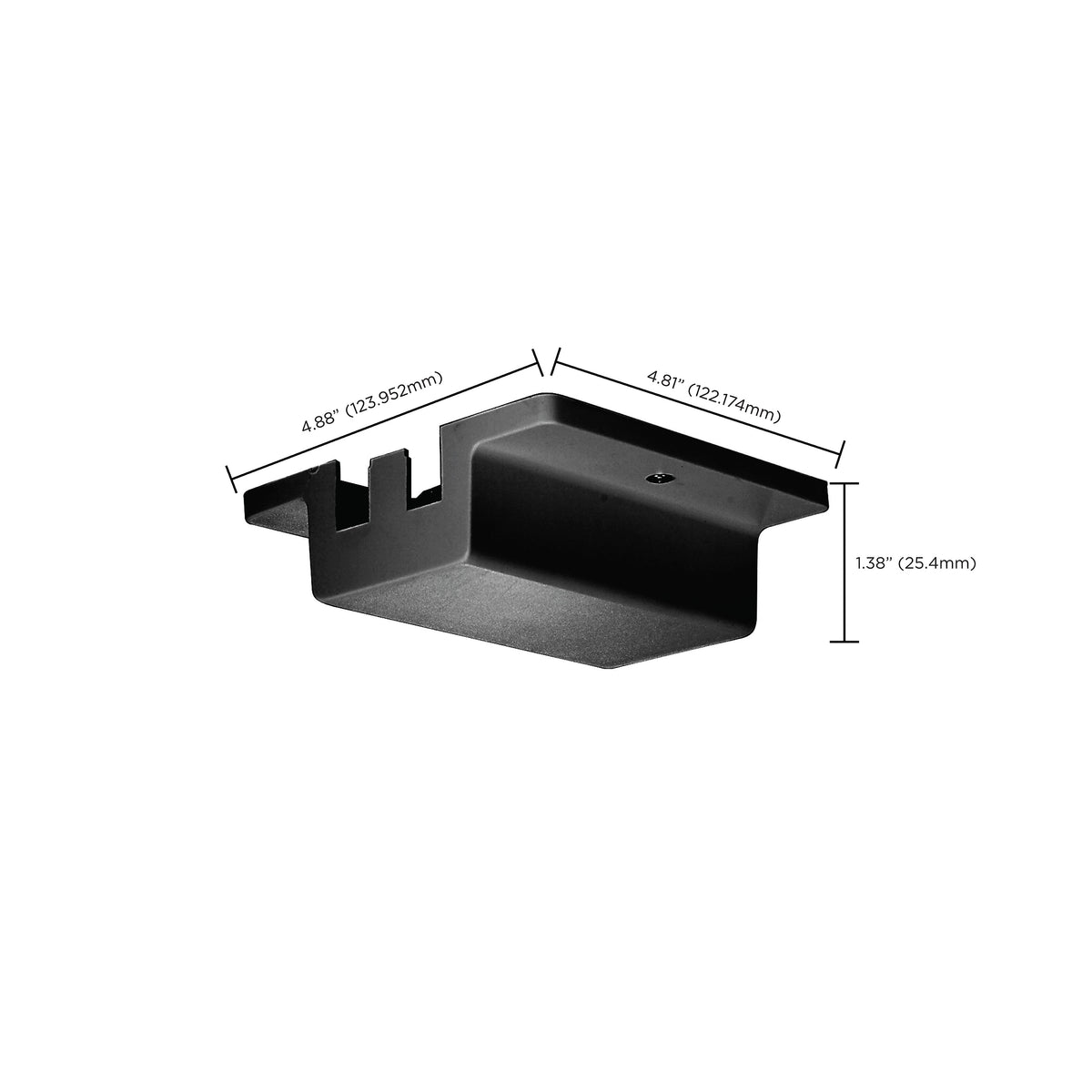 Floating Canopy - Black Finish - Carded - H-Style