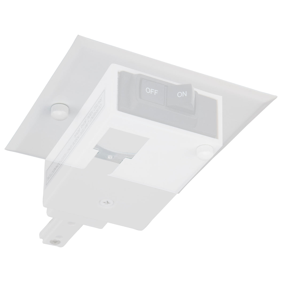 White Current Limiter Canopy Track Plate - H-Style