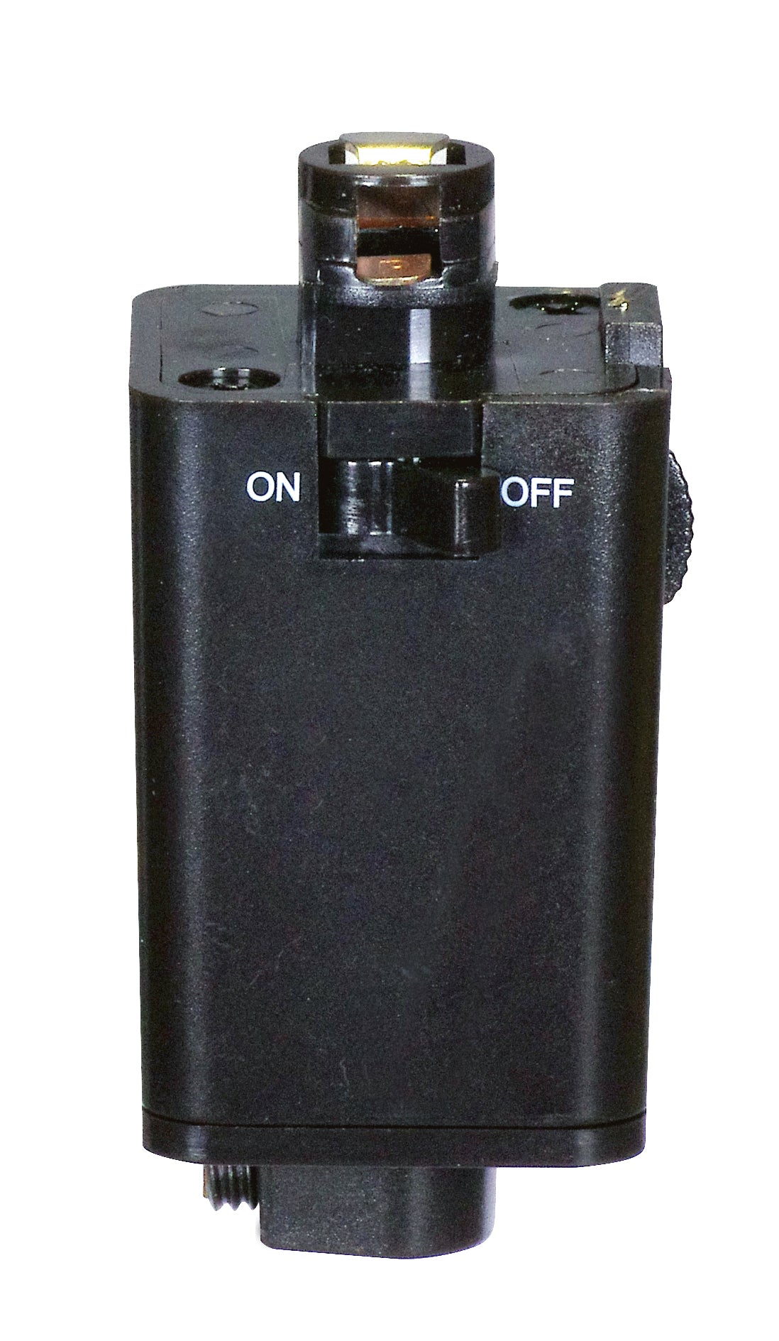 Pendant Track Adapter - Black Finish - H-Style for ceiling fixtures and commercial spaces