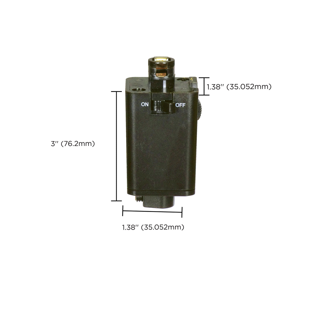 Pendant Track Adapter - Brown Finish - H-Style