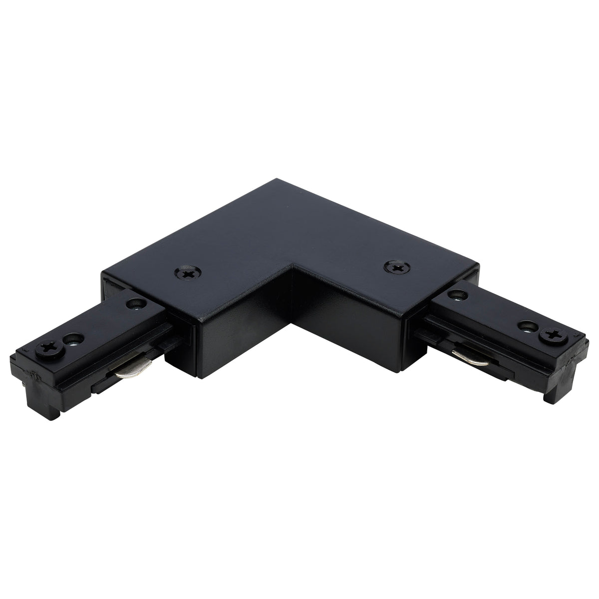 L Connector - Reverse Polarity - Black Finish - H-Style bulb or fixture view