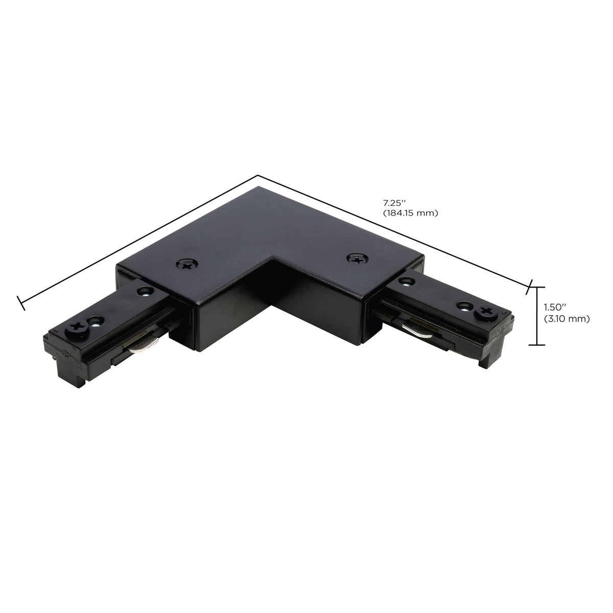 L Connector - Reverse Polarity - Brown Finish - H-Style