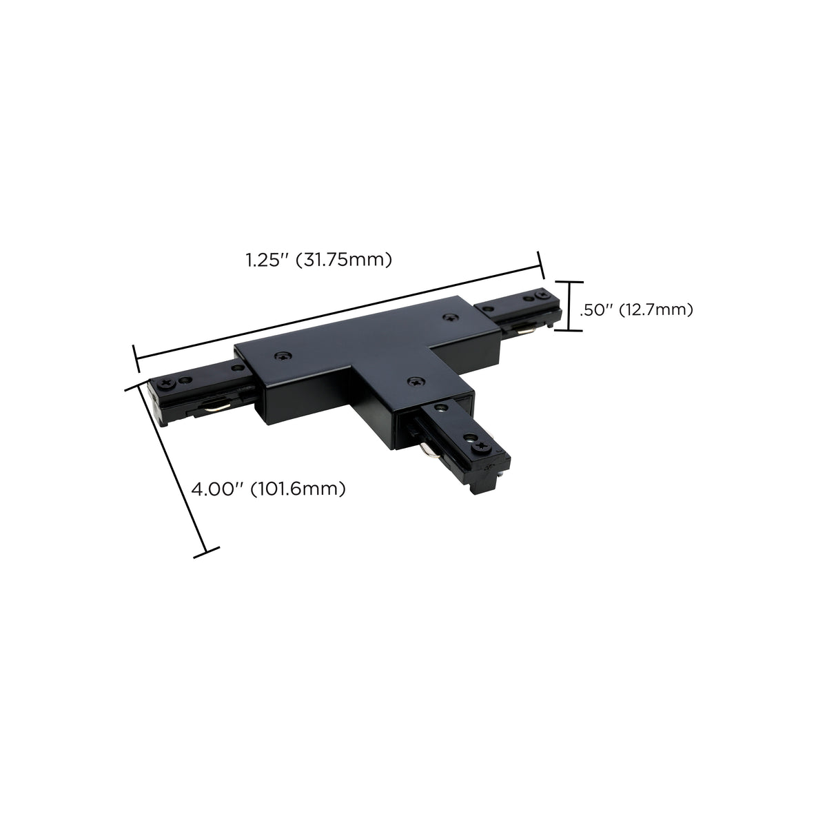 T Connector - Reverse Polarity - Black Finish - H-Style