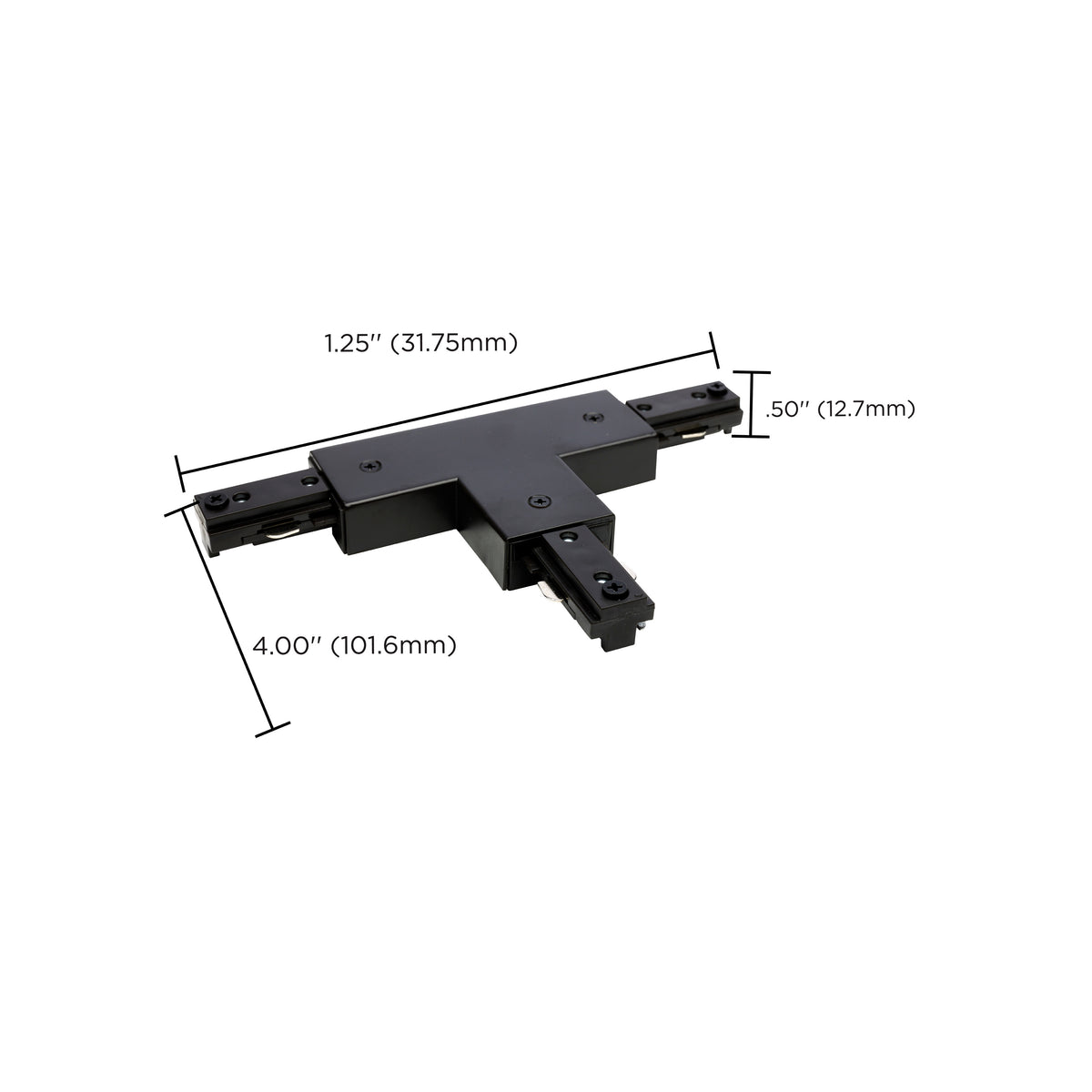 T Connector - Reverse Polarity - Brown Finish - H-Style