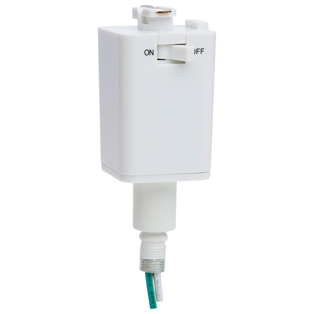 Stem Hung Pendant Track Adapter - White Finish - H-Style lighting product