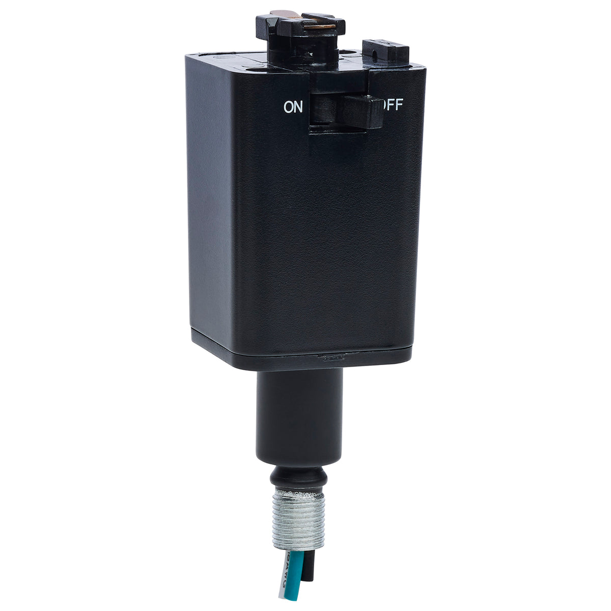Stem Hung Pendant Track Adapter - Black Finish - H-Style for commercial spaces and retail spaces