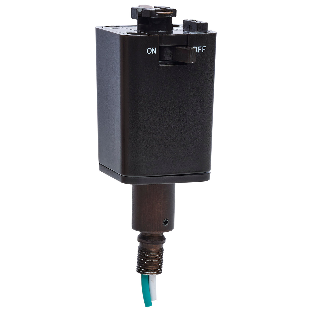 Stem Hung Pendant Track Adapter - Brown Finish - H-Style