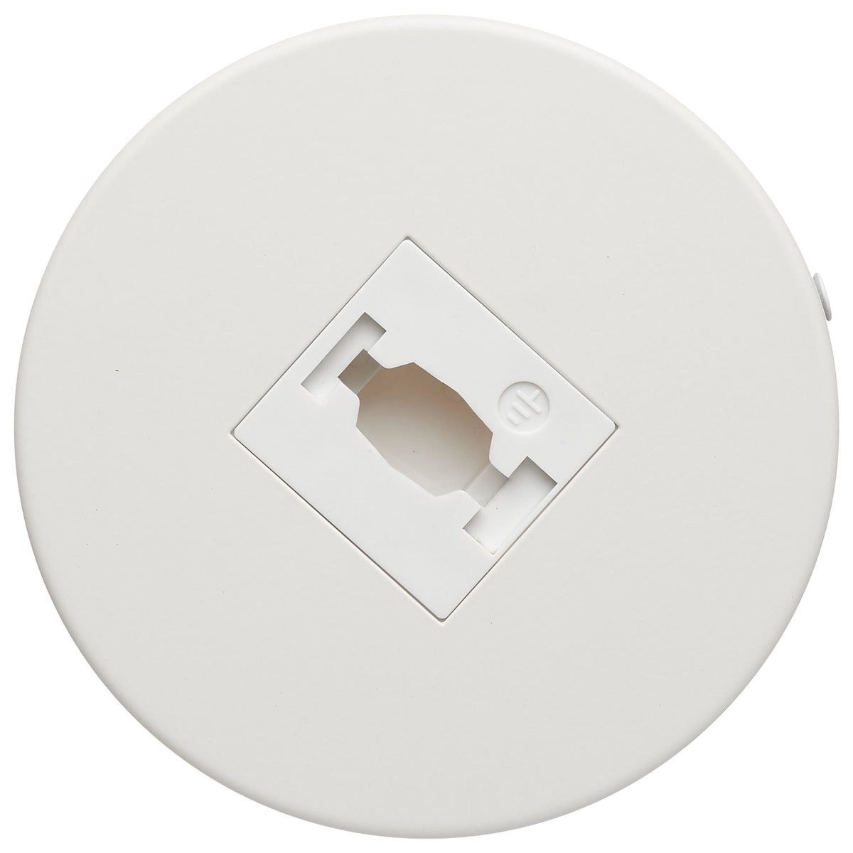 Single Monopoint Adapter - Round - White Finish - H-Style