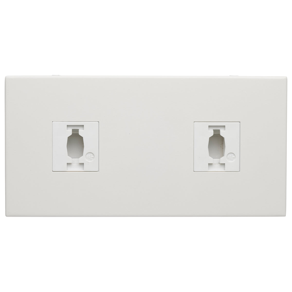 Double Monopoint Adapter - Rectangular - White Finish - H-Style