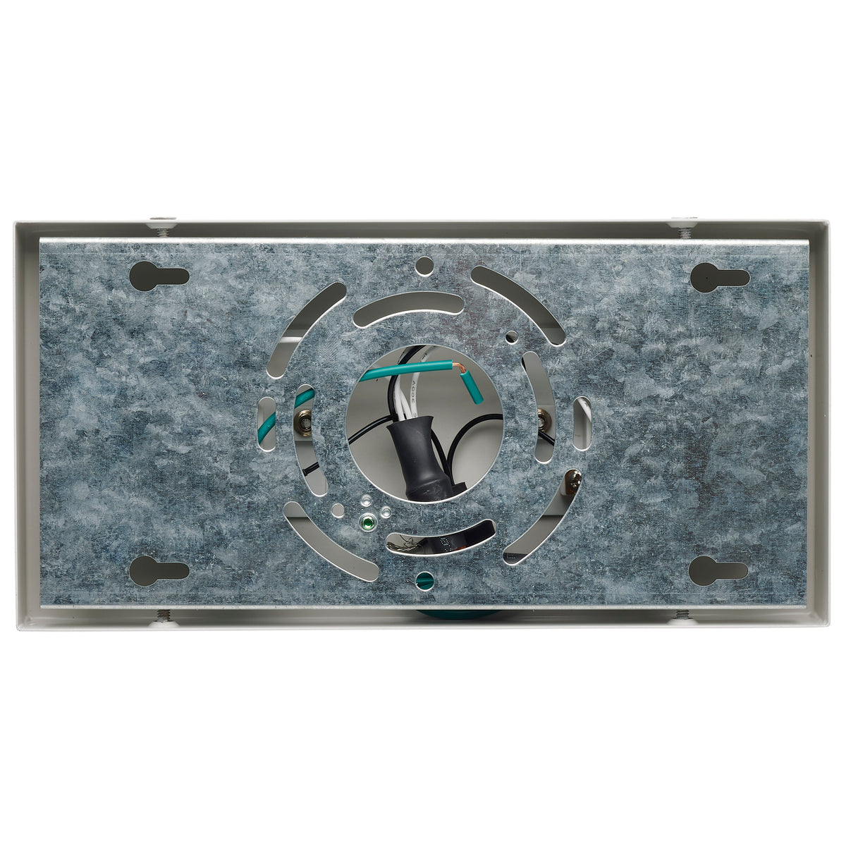 Double Monopoint Adapter - Rectangular - White Finish - H-Style