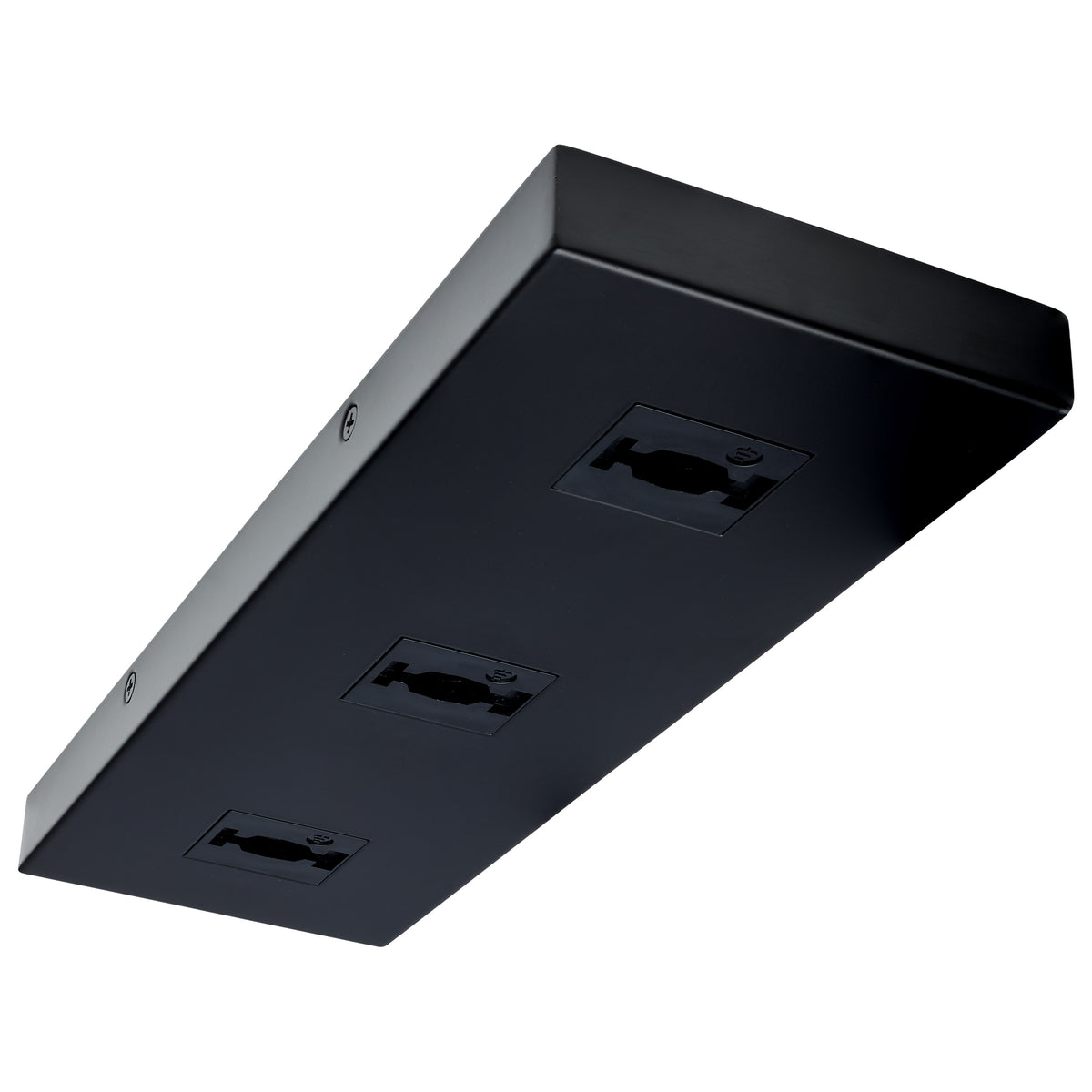 Triple Monopoint Adapter - Rectangular - Black Finish - H-Style lighting product