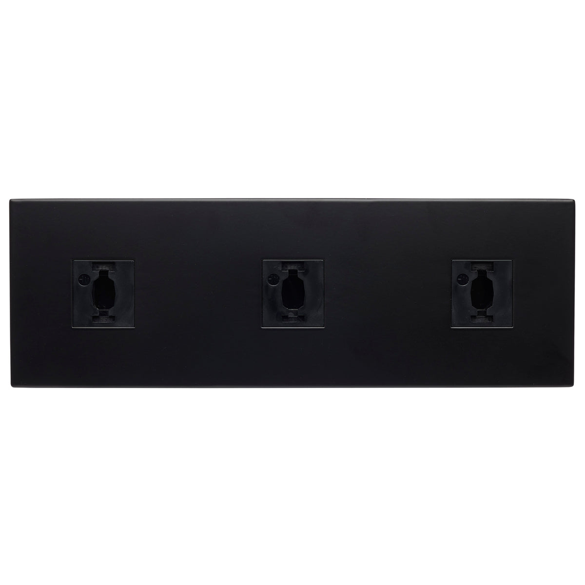 Triple Monopoint Adapter - Rectangular - Black Finish - H-Style