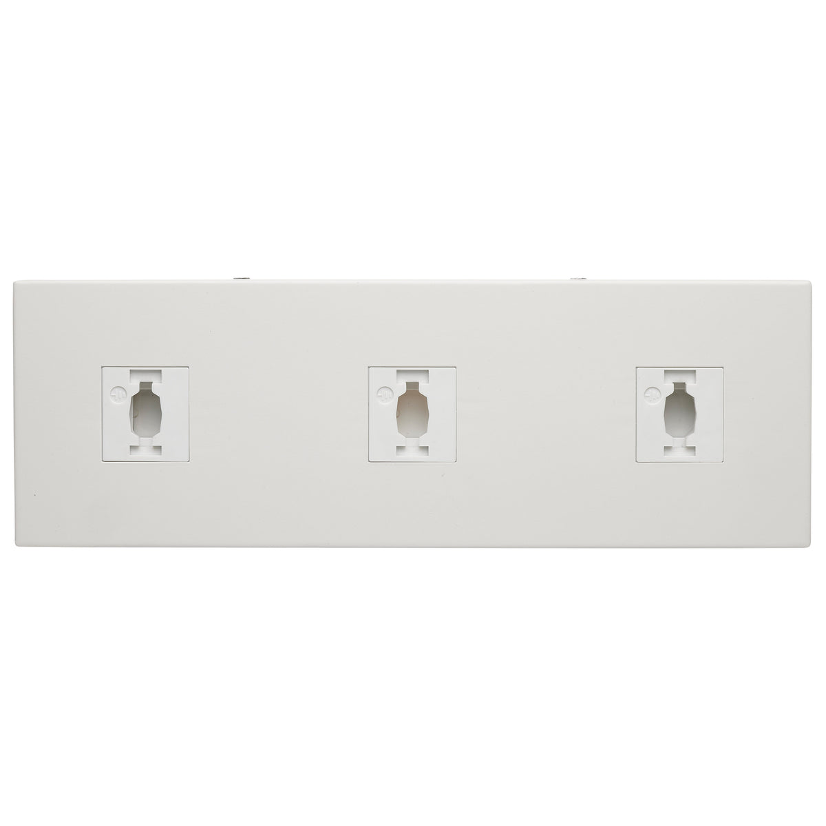 Triple Monopoint Adapter - Rectangular - White Finish - H-Style