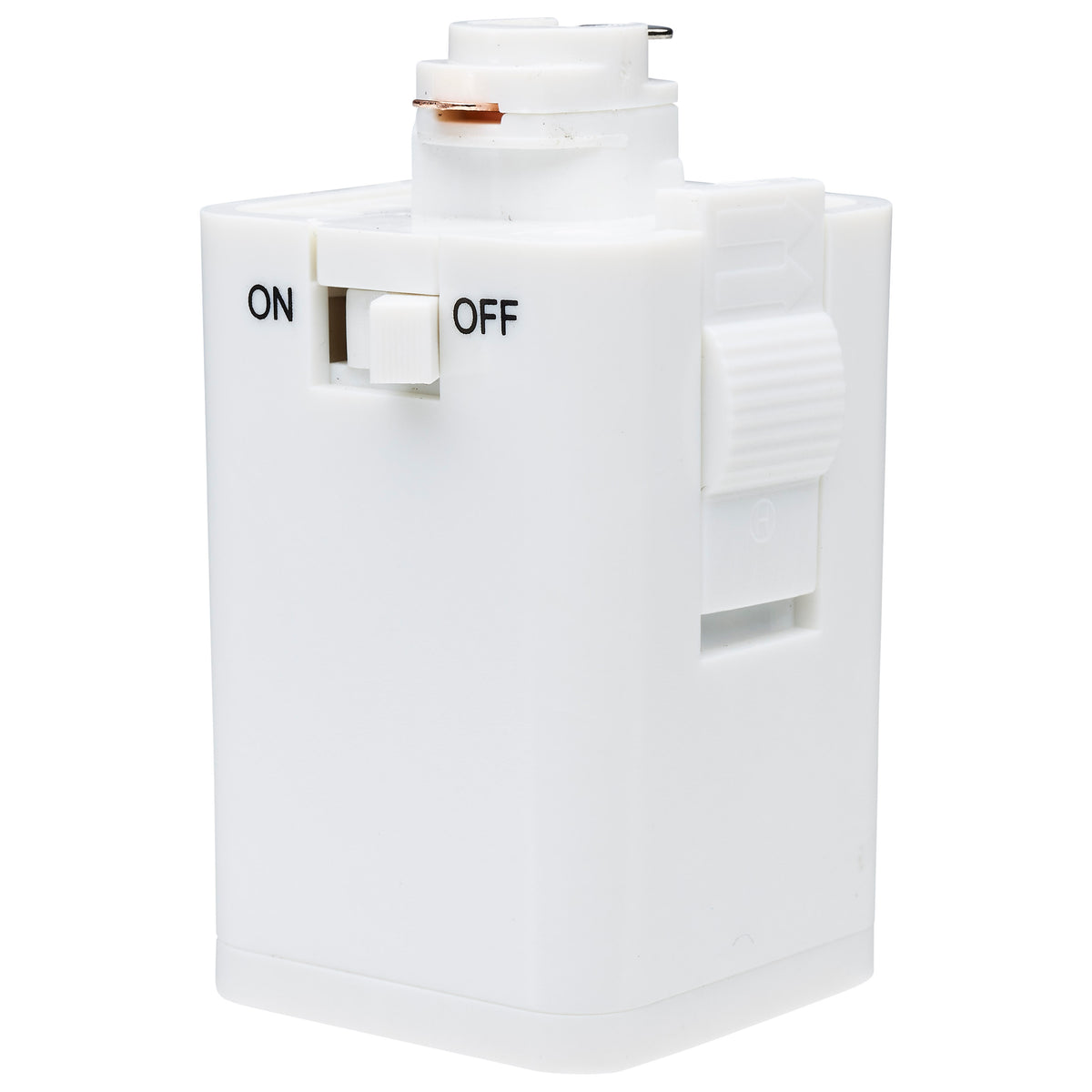 Outlet Track Adapter - White Finish - H-Style