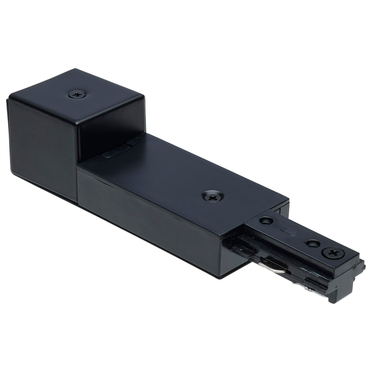 Reverse Polarity Conduit - Live End - Black Finish - H-Style for track lighting