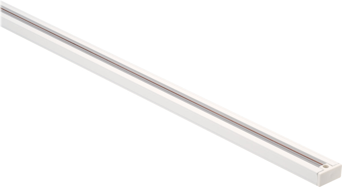 6' - Track - White Finish - H-Style bulb or fixture view