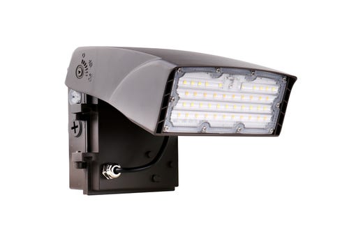 Adjustable Wallpack, Field Selectable Watts 100W-110W-120W and