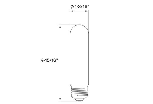 LED Filament T10 E26 Clear - 5in