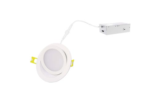 ProLED Select Direct Fit Gimbal Downlight 6in 13W 2700-5000K Color Selectable 90Deg Tilt Dimmable T20 JA8