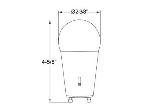 LED A19 Lamp GU24 Base Color Selectable 2700K-5000K 15W 1600 Lumens (100W Equiv) Dimmable T20