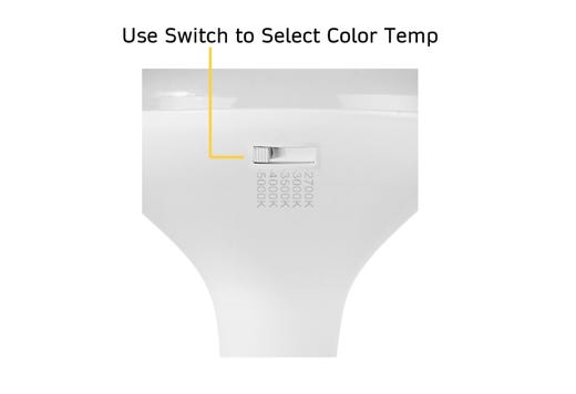 LED BR40 Flood (110D) Color Selectable 2700K-5000K 13W 1100 Lumens (90W Equiv) Dimmable T20