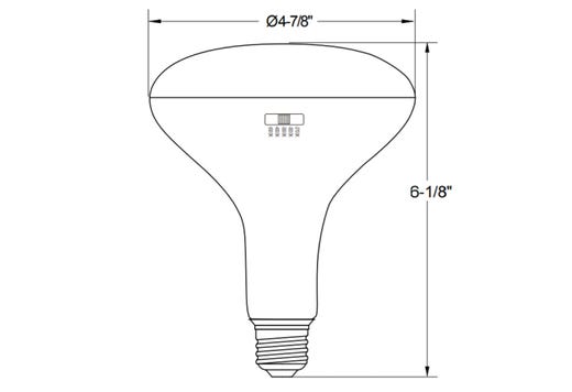 LED BR40 Flood (110D) Color Selectable 2700K-5000K 13W 1100 Lumens (90W Equiv) Dimmable T20