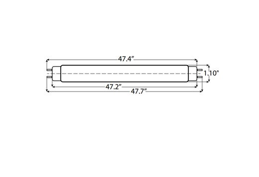 T8 Type B (Bypass) Coated Linear Tube