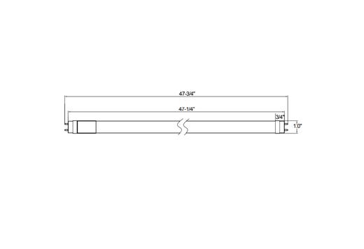 LED T8 Linear Tube 48in 17W 3000K - 6500K 5CCT Selectable Type B Bypass 2200 Lumen Double-Single Ended Dimmable
