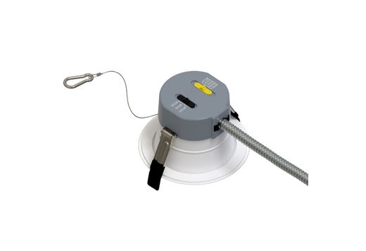 Commercial Retrofit Downlight, 4in, Lumen and CCT Select, 120-277V, Dimmable TRIAC/ELV & 0-10V, White Reflector, White Flange